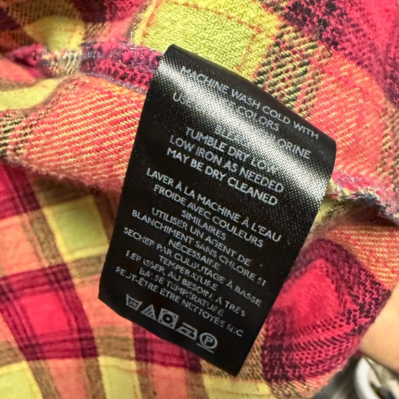 BDG Urban Outfitters One Way Or Another Plaid Flannel Buttondown Top L 275782 - Picture 5 of 9